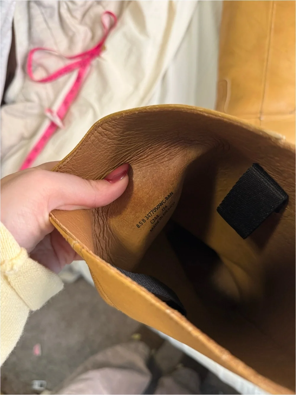 Women’s Tall Western Leather Boots - Mustard
